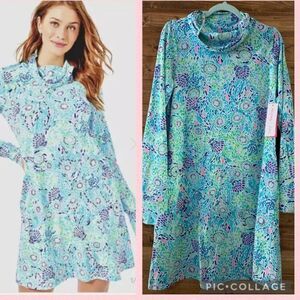 NWT Lilly Pulitzer Lilshield UPF 50+ Dress with Mask Attached Size S